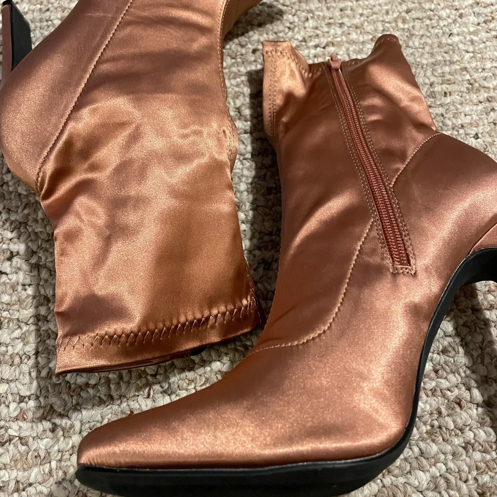 Loriah Satin Booties - Picture 8 of 13